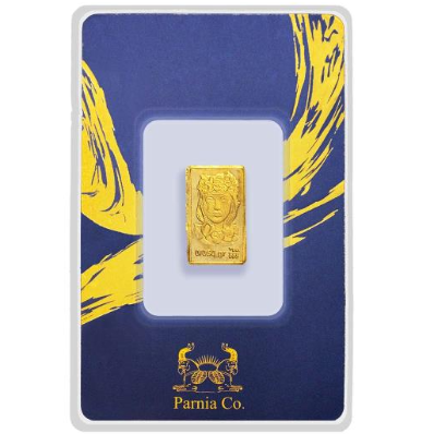 شمش 0/050 سوت 24 عیار پرنیا
